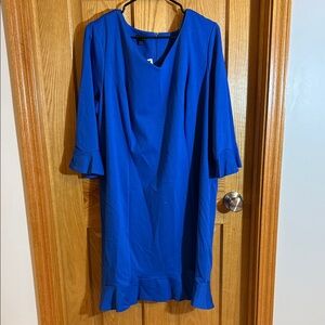 Talbots Royal Blue V-Neck Dress